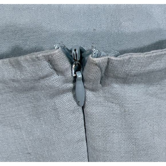 DStudio Light Wash Denim Mini Dress Adjustable Straps Fit & Flare Zip-Up Back - Picture 7 of 13